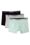 Calvin Klein Mens Multicoloured Microfiber Stretch Boxer Briefs