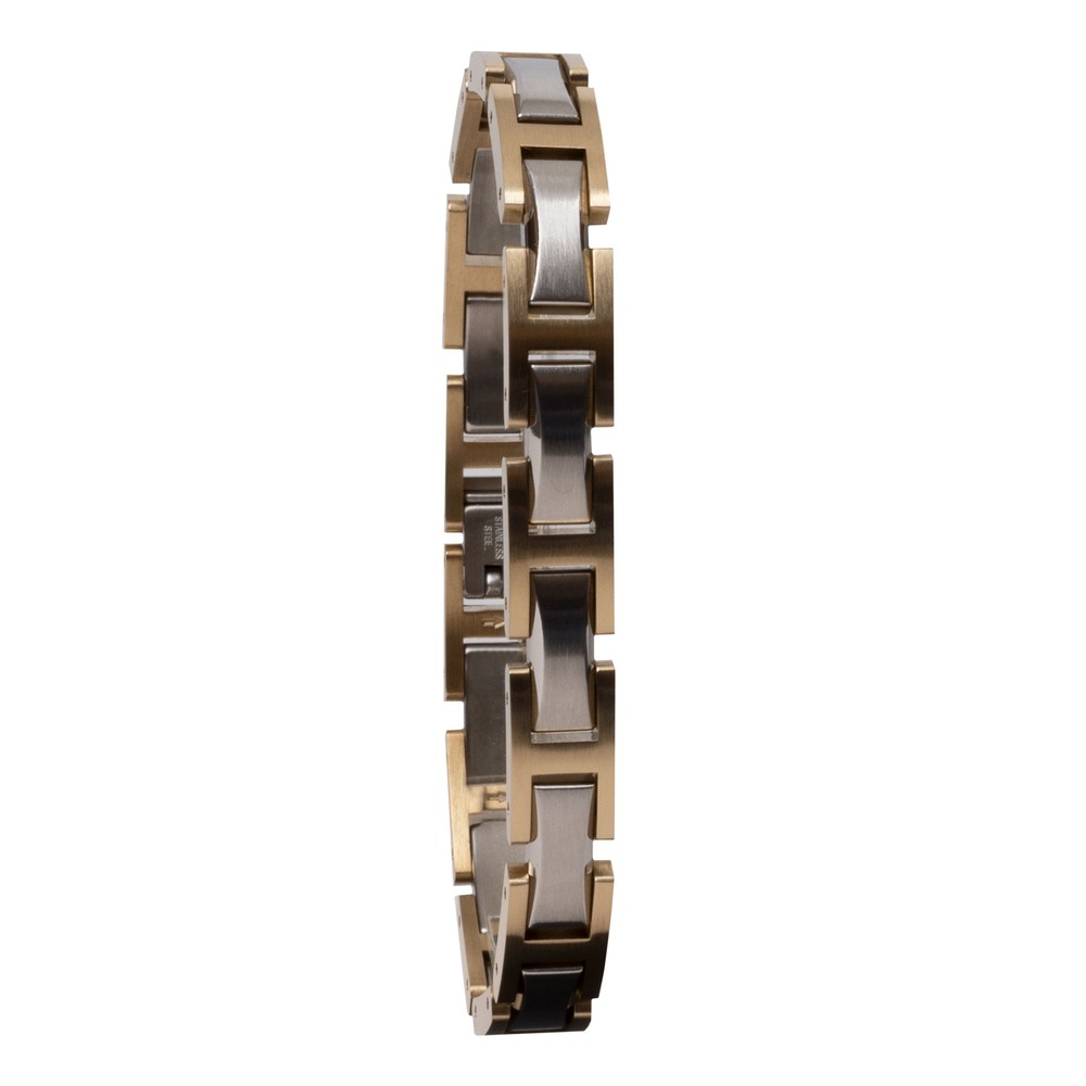 Nolan Two-Tone H Link Bracelett
