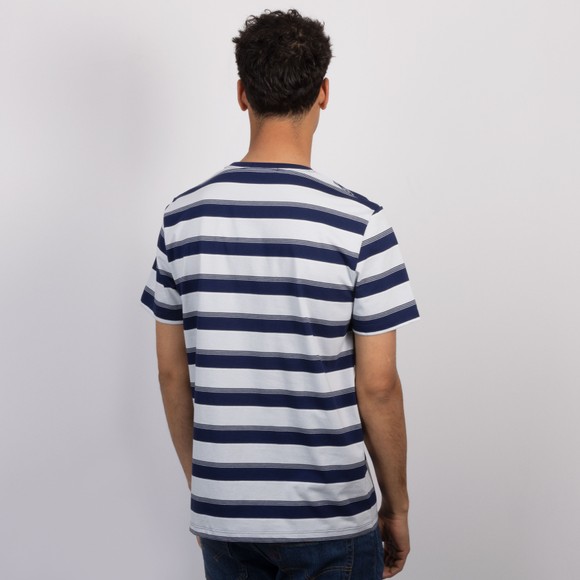 Fred Perry Mens Blue Fine Stripe T-Shirt #4