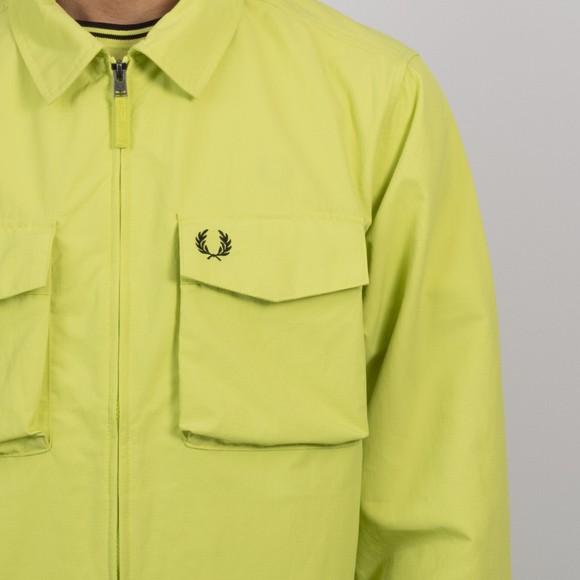 Fred Perry Mens Yellow Ripstop Pocket Overshirt #3