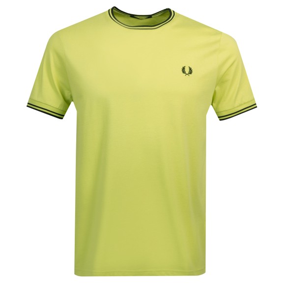 Fred Perry Mens Yellow Twin Tipped T-Shirt #1