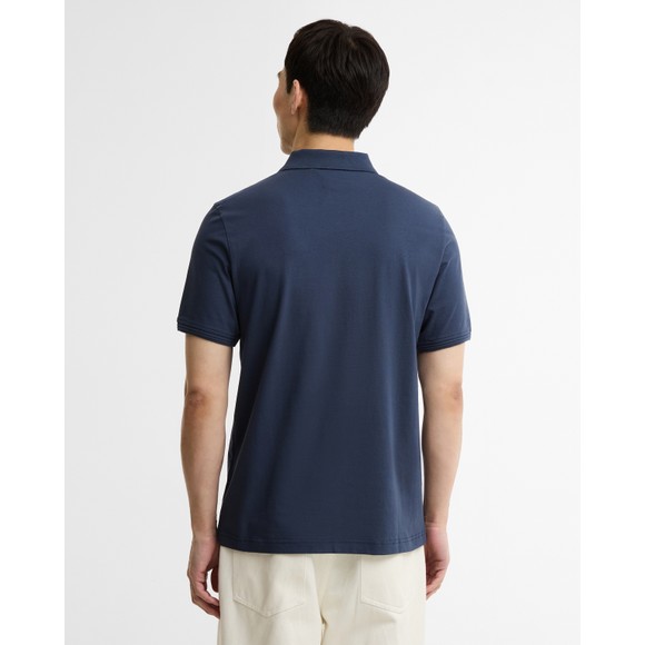 Barbour Lifestyle Mens Blue Ashmann Tipped Polo Shirt #4
