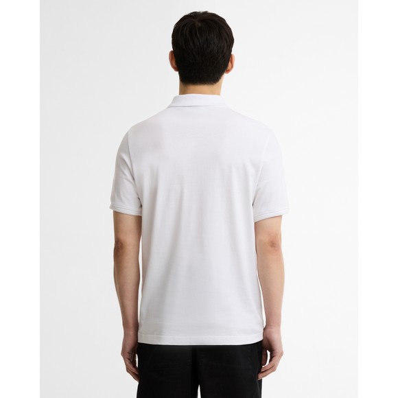 Barbour Lifestyle Mens White Ashmann Tipped Polo Shirt #4