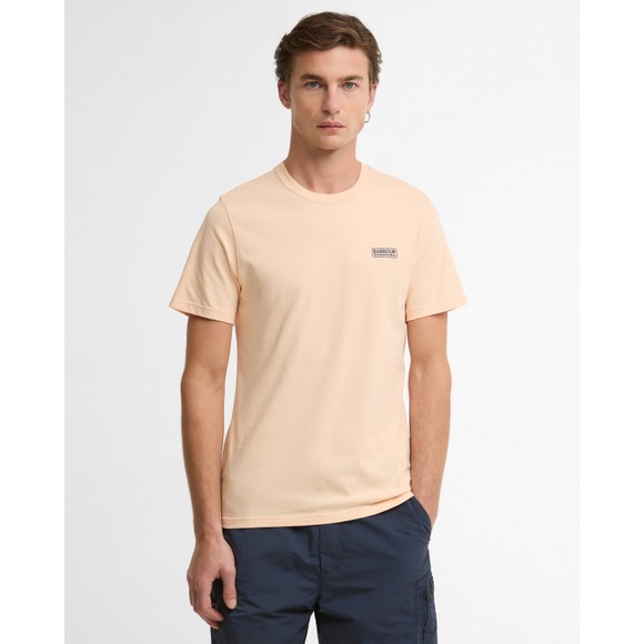 Barbour International Mens Orange Small Logo T-Shirt #3