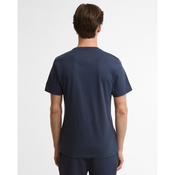 Barbour International Mens Blue Small Logo T-Shirt #4