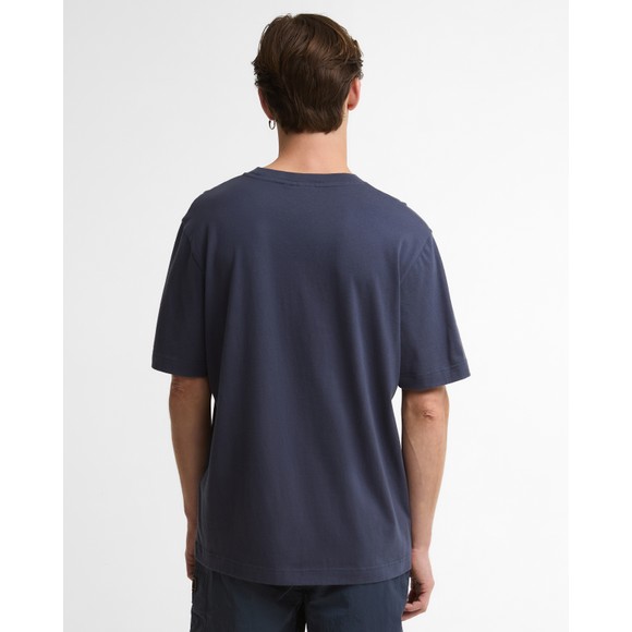 Barbour International Mens Blue Leighton Graphic T-Shirt #4