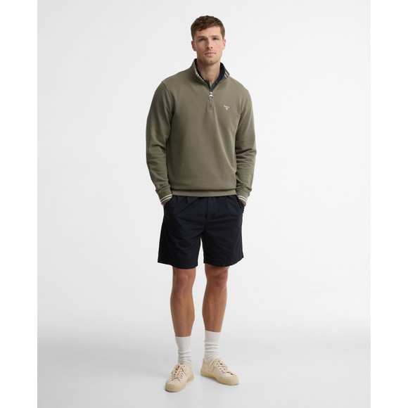 Barbour Lifestyle Mens Green Rosford Half Zip Sweatshirt #3