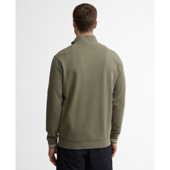 Barbour Lifestyle Mens Green Rosford Half Zip Sweatshirt #4