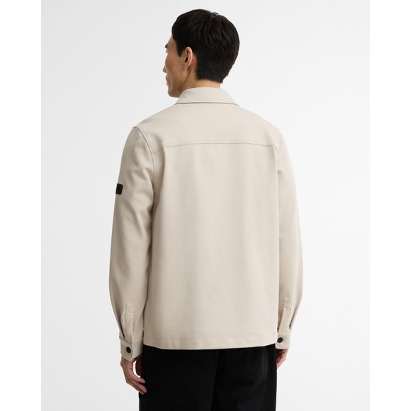 Barbour International Mens Beige Esh Twill Overshirt #4