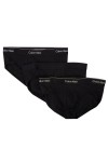 Calvin Klein Mens Black 3 Pack Hip Briefs