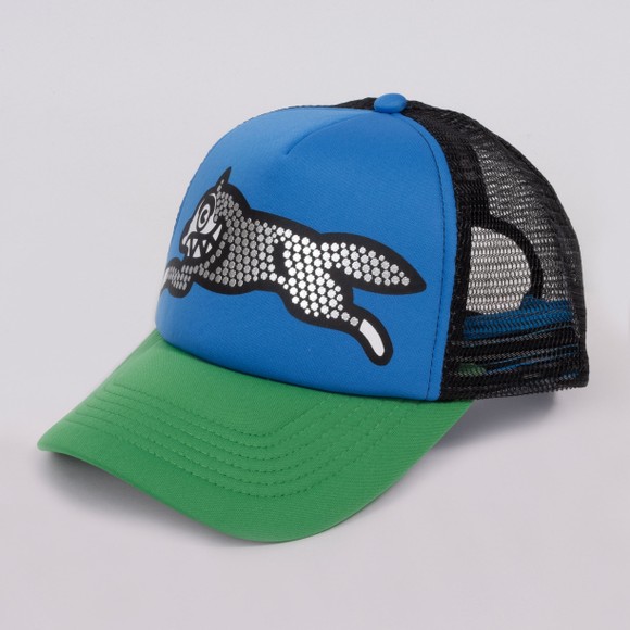 BBC Icecream Mens Green Glitter Running Dog Trucker Cap #2