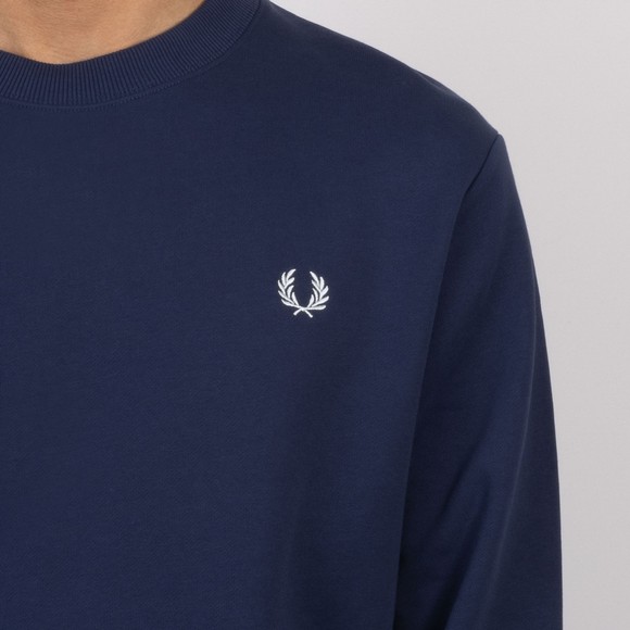 Fred Perry Mens Blue Crew Neck Sweatshirt #3