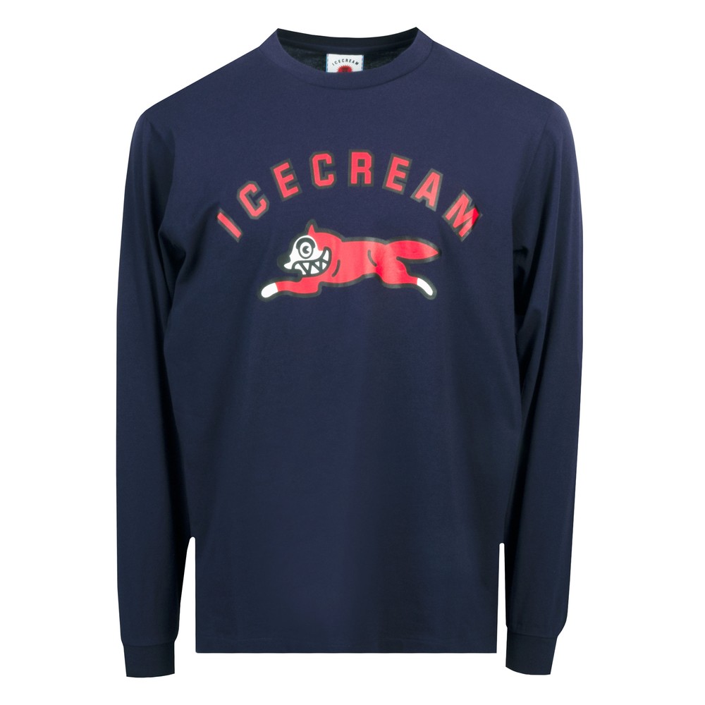 BBC Icecream Arch Running Dog Long Sleeve T Shirt | Oxygen Clothing