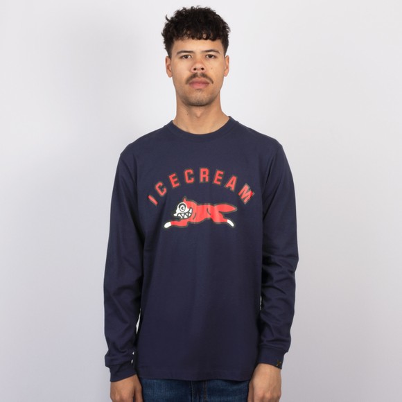 BBC Icecream Mens Blue Arch Running Dog Long Sleeve T Shirt #2