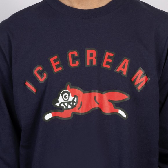 BBC Icecream Mens Blue Arch Running Dog Long Sleeve T Shirt #3