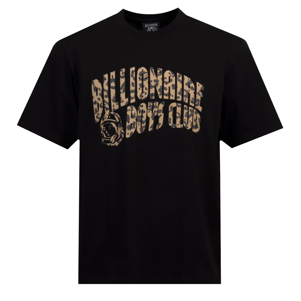 Leopard Print Arch Logo T Shirt