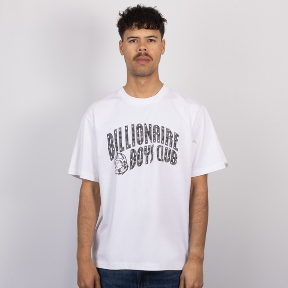 Billionaire Boys Club Mens White Leopard Print Arch Logo T Shirt #2