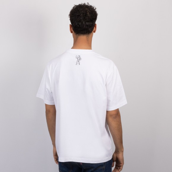 Billionaire Boys Club Mens White Leopard Print Arch Logo T Shirt #4