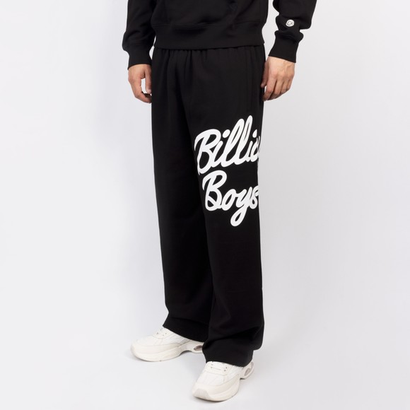 Billionaire Boys Club Mens Black Large Script Logo Wide Leg Sweatpants #2