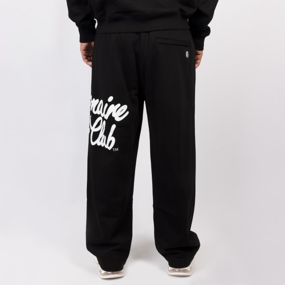 Billionaire Boys Club Mens Black Large Script Logo Wide Leg Sweatpants #3