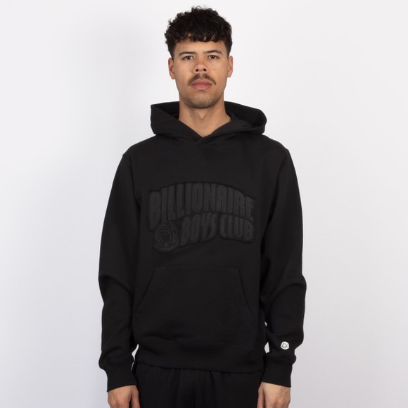 Billionaire Boys Club Mens Black Arch Logo Applique Oversized Popover Hoody #2