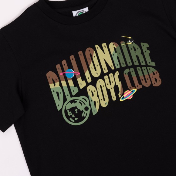 Billionaire Boys Club Boys Black Space Camo Arch Logo T Shirt #2