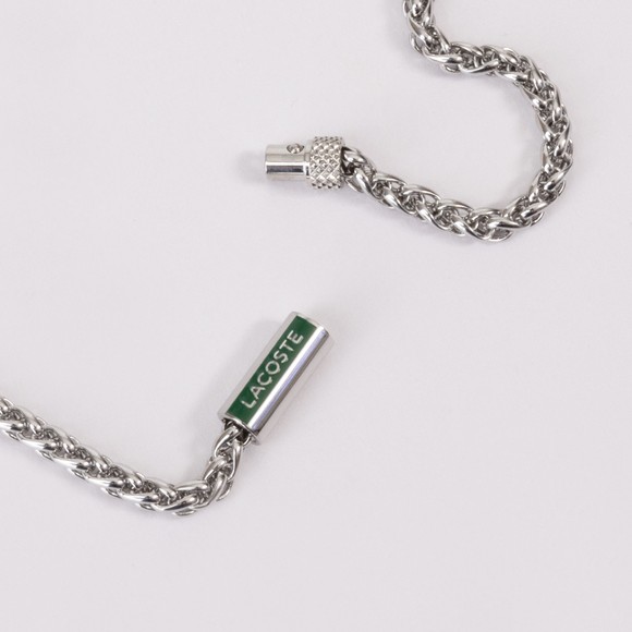 Lacoste Mens Grey Spelt Chain Necklace #3