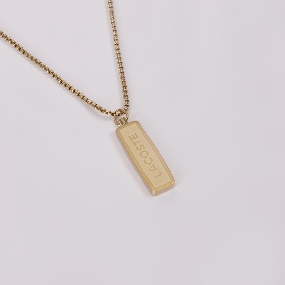 Lacoste Mens Gold District Necklace  #3