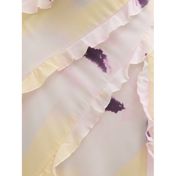 Pretty Lavish Womens Pink Constance Ruffle Maxi Dress #3