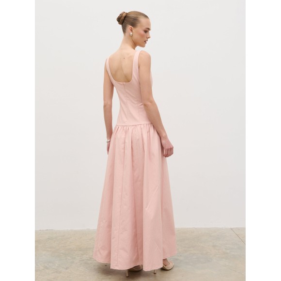 Pretty Lavish Womens Red Bronte Scoop Neck Maxi Dress #4