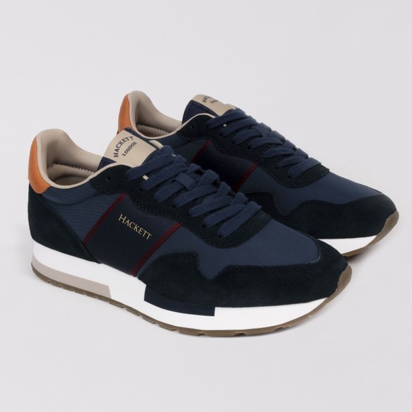 Hackett Mens Blue Keston Heritage Trainer