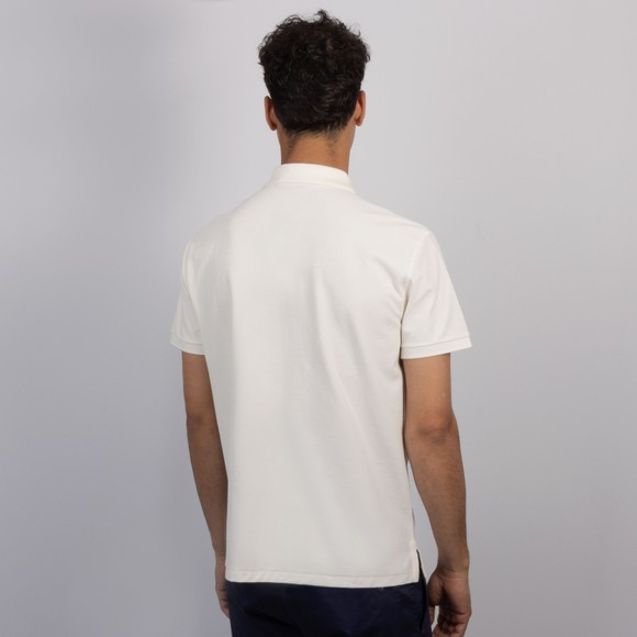 Polo Ralph Lauren Mens Off-White Custom Slim Fit Honeycomb Mesh Polo Shirt #4