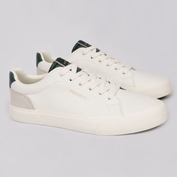 Hackett Mens White Blake Dean Trainer