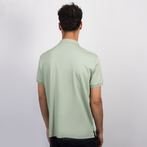 Polo Ralph Lauren Mens Green Custom Slim Fit Pima Polo Shirt #4