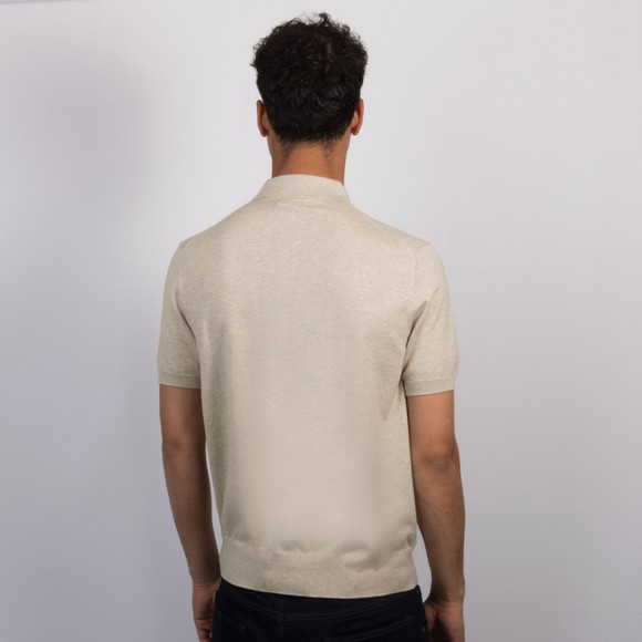 Polo Ralph Lauren Mens Brown Cotton Knitted Polo Shirt #4