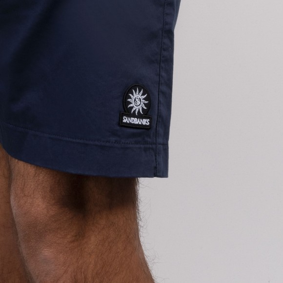 Sandbanks Mens Blue Relaxed Fit Cotton Shorts #3