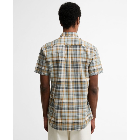 Barbour Lifestyle Mens White Baycliff Checked Shirt #4