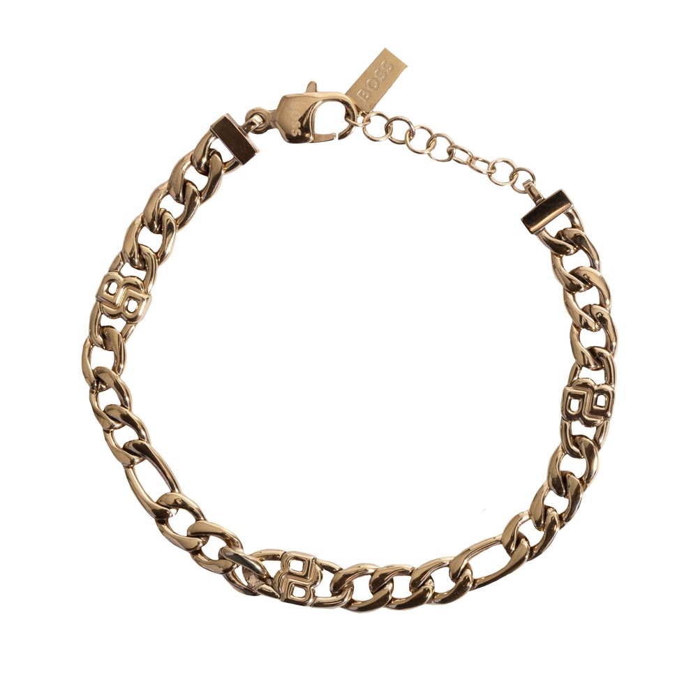 Double B Figaro Chain Bracelet
