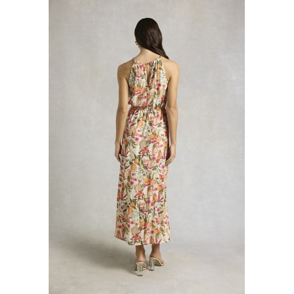Holland Cooper Womens Orange Paloma Maxi Dress #4