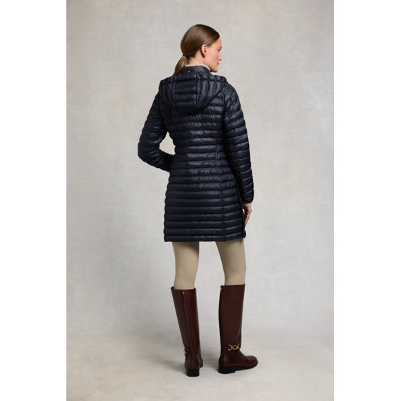 Holland Cooper Womens Blue Lightweight Puffer Coat #4