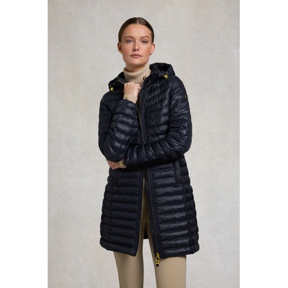Holland Cooper Womens Blue Lightweight Puffer Coat #3
