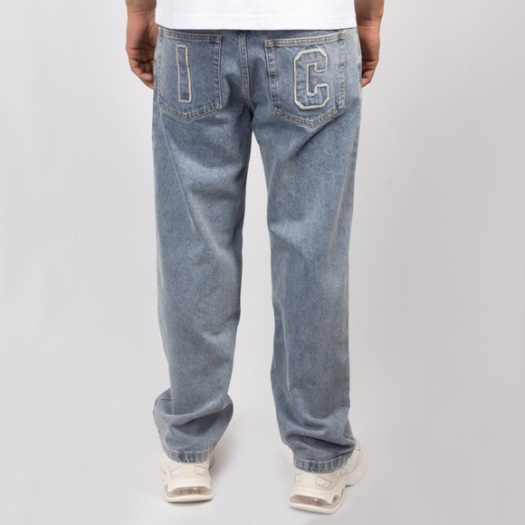 BBC Icecream Mens Blue Applique Running Dog Jean  #4