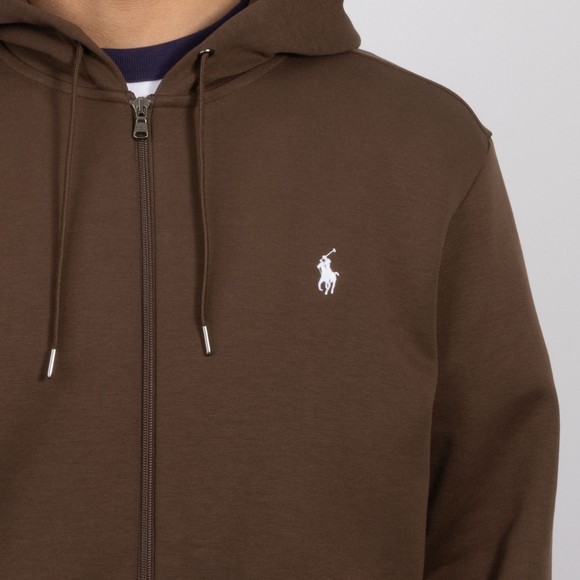 Polo Ralph Lauren Mens Brown Double Knit Tech Hoodie #3