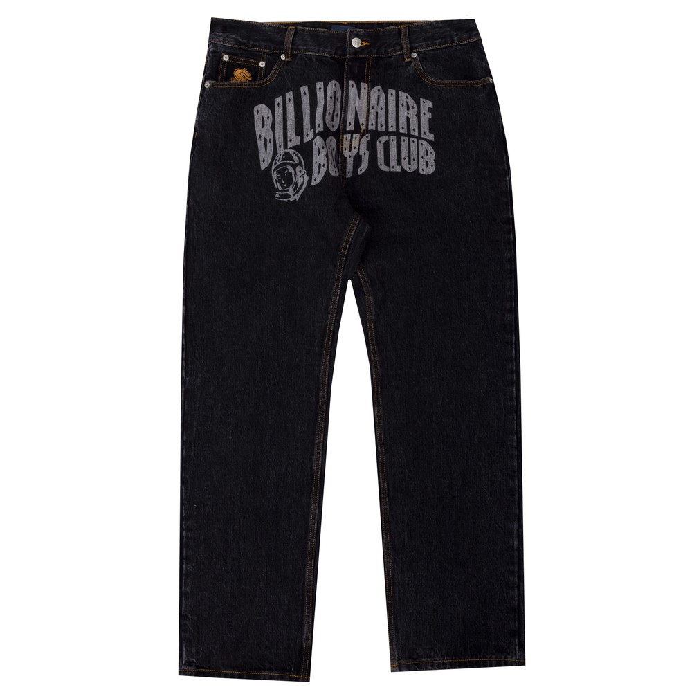 Faded Arch Logo Denim Jeans