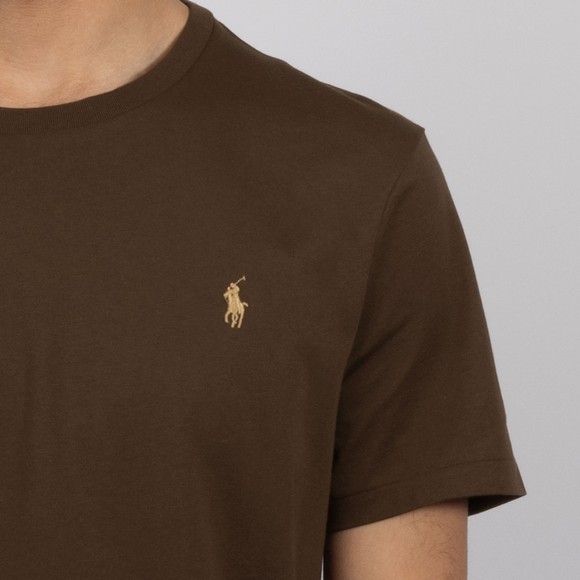 Polo Ralph Lauren Mens Brown Custom Slim Fit T-Shirt #3