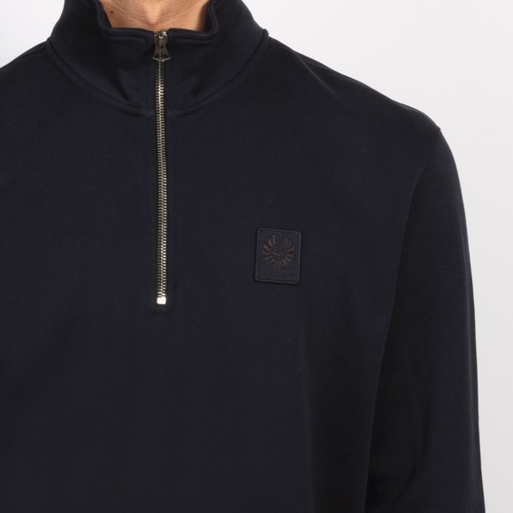 Belstaff Mens Blue Curator Quarter Zip Sweatshirt #3