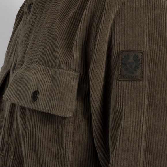 Belstaff Mens Green Ravine Cotton Corduroy Shirt  #3