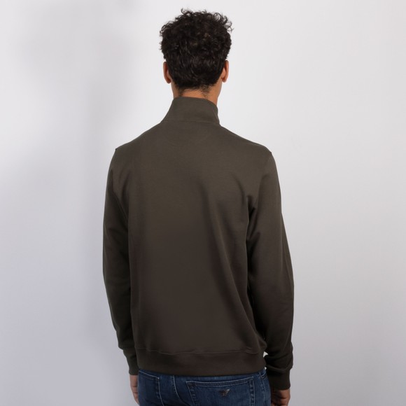 Belstaff Mens Green Curator Quarter Zip Sweatshirt #4