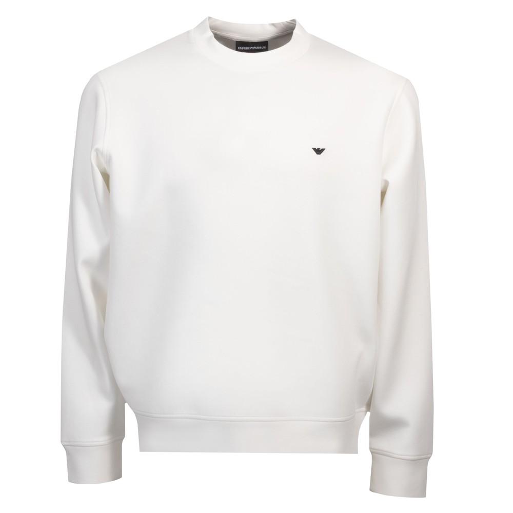 Emporio Armani Embroidered Eagle Crew Neck Sweatshirt, view 1