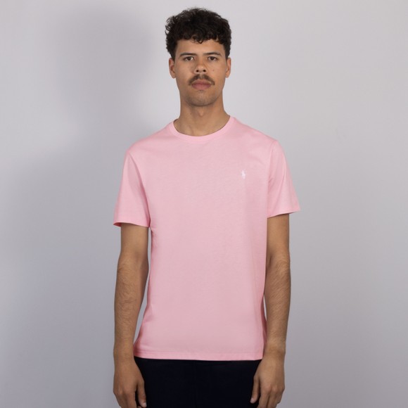 Polo Ralph Lauren Mens Pink Custom Slim Fit T-Shirt #2